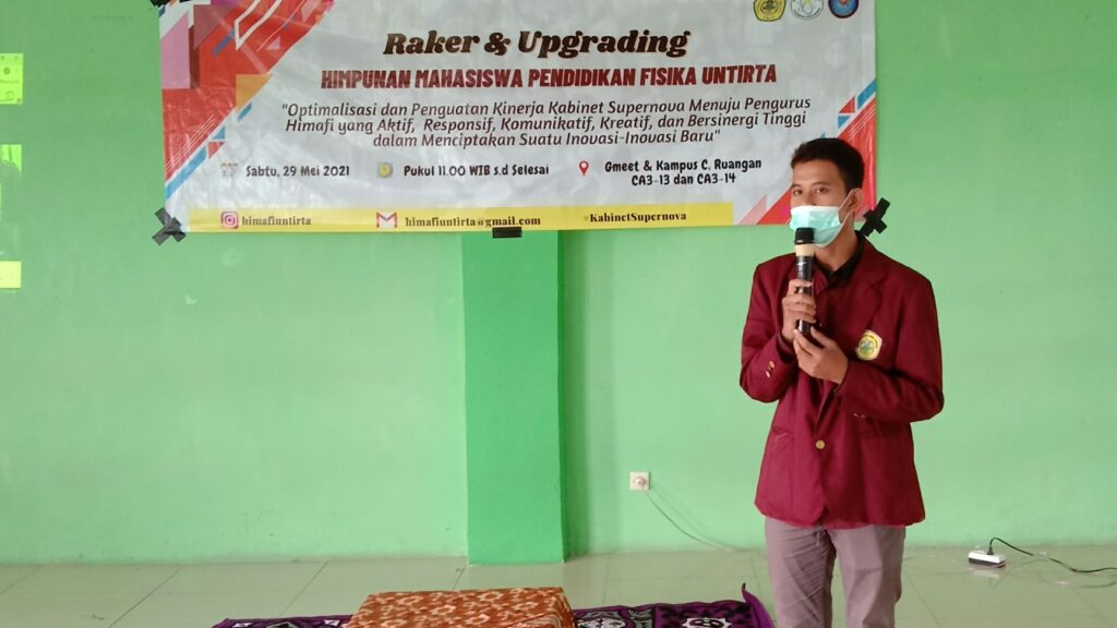 Ketua Pelaksana Rapat Kerja dan Upgrading Himafi Untirta